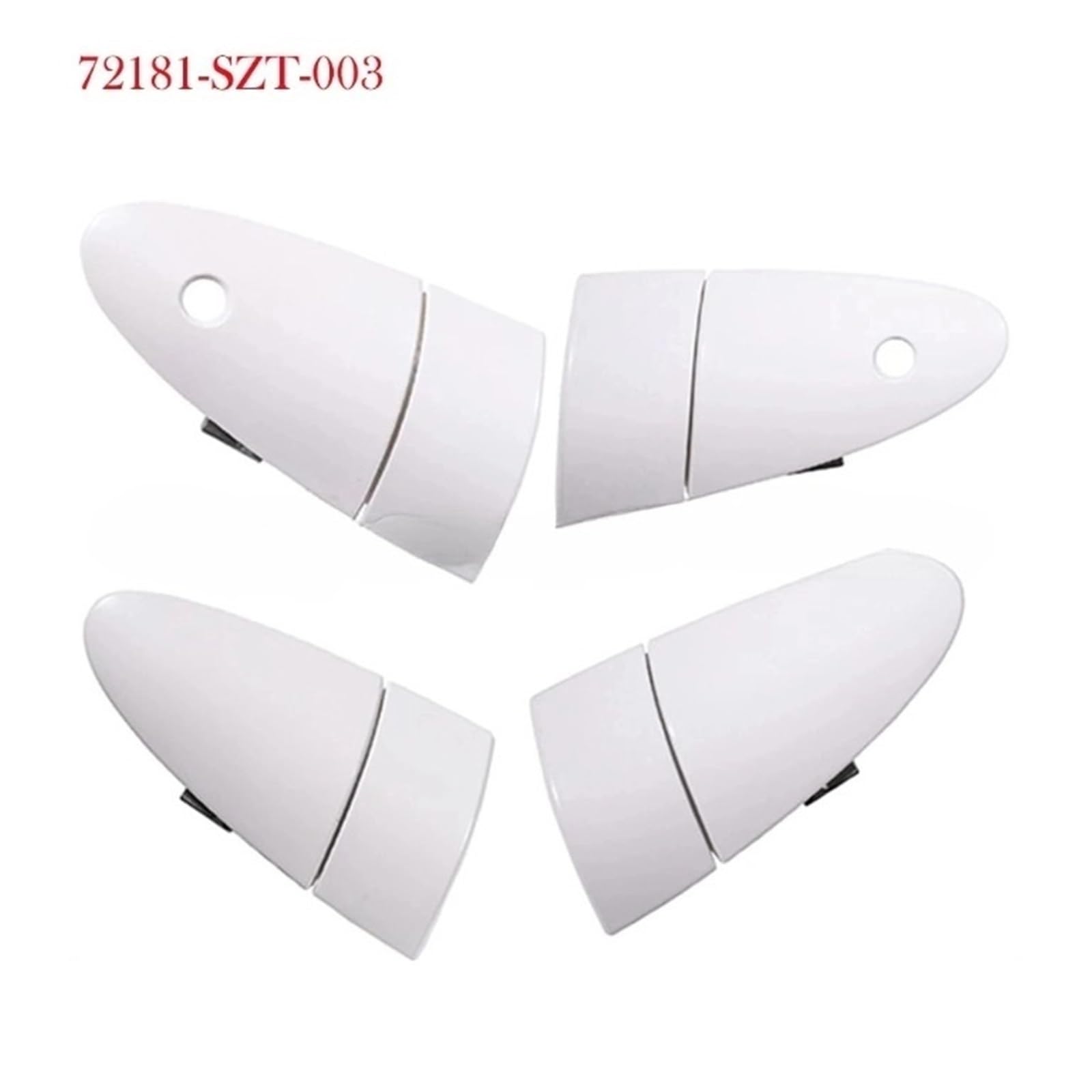 White Exterior Door Handle – Left Or Right Side, Fits Honda CR-Z